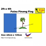 8658 60cm X 120cm Pulau Pinang Flag